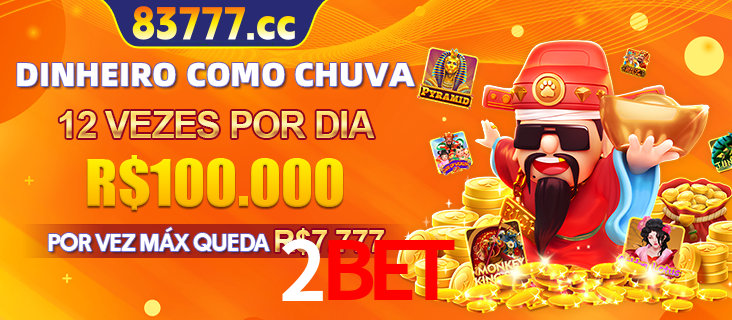 Banner do programa de recompensas Recomende para amigos do 2BET, detalhando os bônus por convidar amigos, com prêmios que chegam a R$288.888.