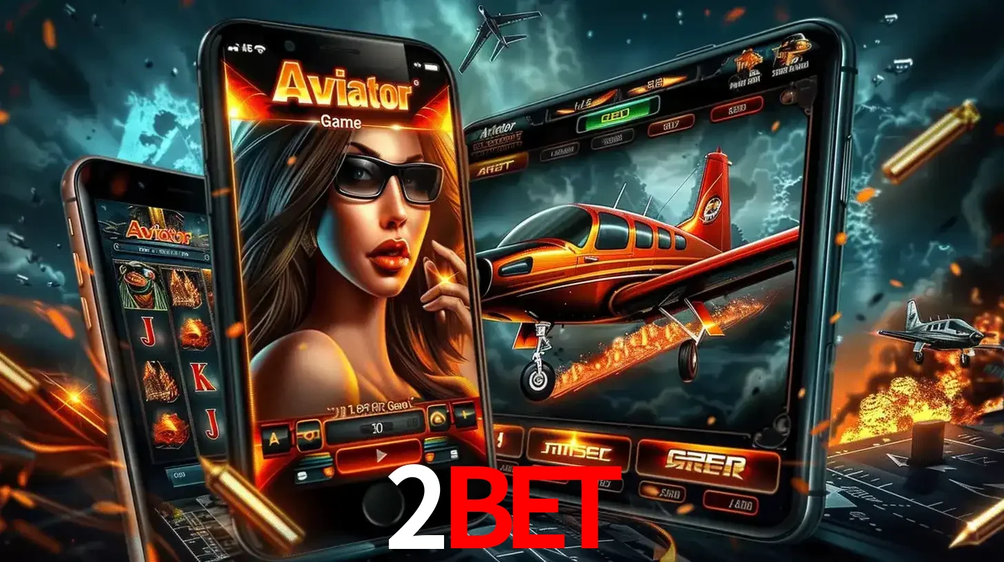O popular jogo de apostas Aviator exibido em vários celulares e tablets, mostrando a interface emocionante e a ação de voo disponíveis para jogar agora no 2BET.